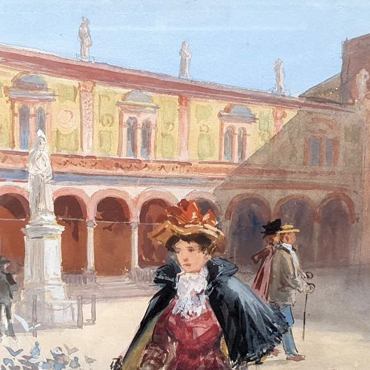 Aquarelle, Gouachen auf Papier