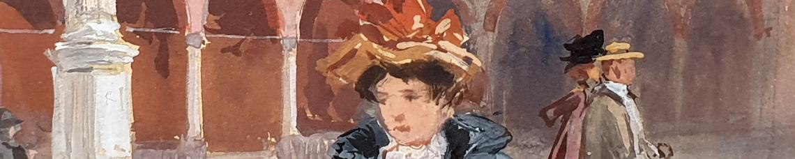 Aquarelle, Gouachen auf Papier