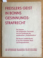 Die Experten der faschistischen Terrorjustiz sind die Fabrikanten der westdeutschen "Strafrechtsreform" 