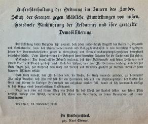 Aufrechterhaltung der Ordnung im Innern des Landes 