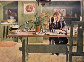 Ett hem tjugufyra malningar med text. - At Solsidan 31 malningar med text 