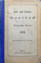 Hof- und Staatshandbuch des Königreichs Bayern. 1894 
