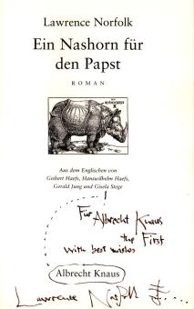 Ein Nashorn für den Papst 